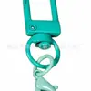 Macaron clip de hebilla de puerta pequeña hebilla de camarón color caramelo hebilla giratoria pintura en aerosol color llavero Colgante de joyería