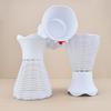 Atacado Vaso Branco Plástico Flor de Ameixa Cesta de Flores Vaso Simples Sala de Estar Vaso de Plástico Enfeites Imitação Vaso de Vime