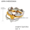 Anillo Geométrico Multicolor de Múltiples Capas Rueda de la Fortuna Ins para Mujer de Acero Inoxidable Moderno Superpuesto Todo Fósforo Anillo de Dedo con Circonita en stock
