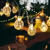 Atacado Luzes de Corda para Barraca de Camping Solar LED ao Ar Livre Decoração Interna Bola de Bolha de Cristal Luzes Coloridas Luzes Piscantes