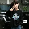Camiseta base de algodón puro para niños, fina, para primavera y otoño, modelo nuevo 2026, camiseta de manga larga para niños súper elegante