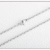 Cadena redonda con junta soldada de acero inoxidable, cadena de alambre redondo en forma de O, cadena cruzada de acero titanio, collar, cadena para clavícula, cadena para suéter, cadena con colgante, cadena para joyería