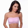Venta al por mayor transfronteriza, gran oferta, top de tubo de doble capa de talla grande con almohadilla para el pecho, ropa interior sin costuras, vestido inalámbrico con pecho envuelto