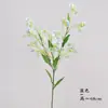 Flor Artificial de Tallo Único con 3 Ramas, Flor Falsa Microflor, Flor de Seda, Ramo Estilo Ins, Decoración del Hogar, Fresca y Sencilla, Venta al por Mayor Transfronteriza