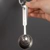 Juego de 4 cucharas medidoras de acero inoxidable/cuchara medidora más molde para hornear pastel taza medidora cuchara sin magnético