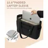 Bolso Tote Acolchado Nuevo en Stock, Bolso para Laptop de Mujer de Gran Capacidad, Bolso de Mano para Dama, Bolso de Hombro Ligero
