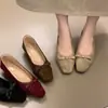 Nueva Colección Otoño 2026: Zapatos Mary Jane para Mujer con Punta Cuadrada, Moño y Tacón Bajo, sin Cierre, para el Trayecto al Trabajo