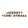 Suprimentos para decoração de Natal, bandeirinhas penduradas de desenho animado, decorações de cena de Natal, bandeirinhas penduradas de papel, fabricante transfronteiriço, atacado em estoque