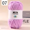Ovillo de Hilo de Algodón Leche de 5 Hebras DIY Suéter para Muñeca Bufanda Sombrero Hilo de Algodón Algodón Material Transparente Fabricante de Hilo Venta al por Mayor