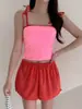 Traje de baño de color contrastante Ins coreano para mujer Bikini dividido Conservador Deseo puro Baño termal Pantalones culotte de cintura alta Traje de baño