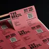Patrón de Árbol Papel Autoadhesivo Etiqueta Personalizada con Logo Etiqueta Selladora de Alimentos Etiqueta Publicitaria para Empaque de Té Impresión