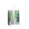 Bolsas de Regalo Navideñas Transfronterizas con Temática de Bosque, Bolsas de Empaque de Souvenir Impresas para Fiestas, Bolsas de Regalo para Feriados al por Mayor