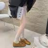 Elegante novo simples francês retrô cinto versátil interno aumento de altura 2026 raso 3cm mocassins sapatos pequenos de couro