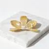 Nuevo Pasador de Hoja de Mármol de Alto Gama con Patrón de Flujo, Estilo Dulce y Juvenil, Accesorio Simple para Peinado Recogido en la Parte Trasera de la Cabeza