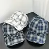 Gorra Octagonal Retro a Cuadros Estilo Japonés para Mujer, Primavera y Verano, con Encaje, Versátil, Adelgazante, Estilo Dulce y Fresco, Gorra de Béisbol de Moda