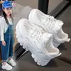 Zapatillas de Malla para Niñas 2026 Primavera/Verano Transpirables Campus Casual Infantil Zapatos de Papá Estudiante Zapatos Blancos Transpirables