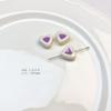 1 Pieza/Color Amor Sándwich Acrílico con Cuentas Lindo Hecho a Mano DIY Aretes Aretes Material Accesorios