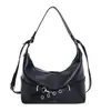 Elegante bolso tote cruzado de color liso para mujer, nuevo bolso de trabajo estilo francés 2026, diseño de nicho, versátil, y se puede llevar bajo el brazo o como bolso de hombro
