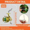 Chaveiro Popular de Linha de Pesca Decorativa Plana para Bolsas e Carros, Novo Presente de Ano Novo Transfronteiriço, Acessório de Telefone de Pesca em Acrílico