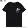 Camiseta de Manga Corta con Estampado de Medusas de Colores Streetwear Europeo y Americano Casual Hip-Hop High Street Camiseta de Manga Corta