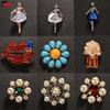 Broche de perlas para niña, traje de ramillete de alta gama, cheongsam, tejido de punto, alfiler fijo antideslizante, accesorios de nicho exquisitos