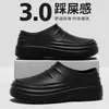 Pantuflas de Verano para Hombre Antideslizantes Resistentes al Desgaste Suela Suave Punta Cerrada, Zapatos de Trabajo Impermeables para Cocina, Sandalias para Hombre