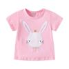 Camiseta Infantil de Manga Corta Estilo Europeo y Americano Littlebuddy Transfronteriza Verano Ropa Infantil Camiseta Algodón Manga Corta Camiseta Infantil para Niñas
