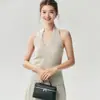 Cárdigan de punto Kangbaolai 25% seda de morera 75% cachemira para mujer, con diseño de cuello halter, corte holgado y mangas anchas, adecuado como suéter o prenda exterior