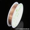 Alambre de cobre para joyería, alambre de 0,2-1 mm, material de flor envuelto a mano para bricolaje, horquilla de metal con forma de alambre de cobre, bobina de alambre de cobre grueso y delgado