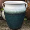 Vaso Grande de Terracota Feito à Mão, Vaso de Cerâmica Rústica de Grande Diâmetro para Suculentas e Flores, Vaso de Cerâmica para Plantas Suculentas com Formato de Tronco Velho
