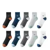 Calcetines Zhuji para Hombre de Verano, Malla Fina Transpirable, Caña Media, Antibacterianos, Desodorantes, Absorbentes de Humedad, Calcetines Casuales Absorbentes de Sudor para Hombre