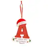 Transfronteiriço Novo Natal Chapéu de Natal Criativo Decorações com Letras em Inglês Bênção de Árvore de Natal Decoração de Casa Presentes