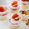 Net Celebrity Extrato Frio Copo De Leite Azedo Arroz Pudim Leite De Coco Congelado Aveia Frutas Pesca Tigela Transparente Bolo Cozimento Blister Embalagem Caixa