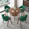Conjunto de Mesa e Cadeiras Minimalista Nórdico para Recepção e Negociação para Lojas de Chá e Café, Apartamentos e Pousadas; Mesa de Jantar, Mesa Redonda Pequena para Varanda