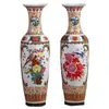 Porcelana Azul y Blanca de Jingdezhen, "Futuro Próspero," Larga Historia, Jarrón de Piso Grande, Decoración de Sala de Hotel