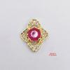 Celebridad de Internet Popular Buccellati 98 Usar Parche para Uñas Joyería Flor Diamante Joyería Estilo Palacio Retro Zircón Joyería para Arte de Uñas