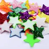 Parche Adhesivo de Tela con Estrella de Cinco Puntas Lentejuelas Parche para Ropa Parche Adhesivo Accesorios Bordados para Ropa Accesorios de Disfraz para Bebé