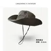 Sombrero de Pescador, Sombrero de Sol de Verano, Sombrero de Senderismo para Exteriores para Hombre, Sombrero de Pesca, Sombrero Todo en Uno con Protección Facial y para el Cuello, Sombrero de Sol de Ala Ancha
