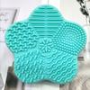 Estuche de silicona para limpieza de brochas de maquillaje, esponja de silicona con diseño de estrella de mar y Mickey, herramientas de maquillaje de belleza, esponja de limpieza en seco, estropajo de silicona
