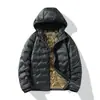 Nuevo Cardigan de Invierno Casual Cómodo de Plumas de Pato Cálido Unisex Color Sólido con Capucha Ligera Chaqueta de Plumas Venta al por Mayor