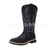 Juyuan 2026 Modelo Nuevo Talla Grande Botas para Mujer para Comercio Exterior WISH Amazon Estilo Europeo y Americano Sin Cordones Media Caña Botas de Piel