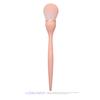 Nuevo mango largo de curvatura simple mango de plástico pintura suelta cintura pequeña lana de fibra caja de PVC herramientas de maquillaje de belleza