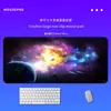 Alfombrilla de Ratón Grande para Gaming Cielo Estrellado Aurora Onda Sonora Universo Nebulosa Efecto de Luz Cibernética Fondo Negro Alfombrilla de Escritorio