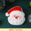 Serie Navideña Lindos Colgantes de Peluche Muñecos Broche de Peluche Anillo a Presión Decoración de Ambiente Escena Regalo