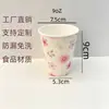 Prato Descartável Personalização Padrão de Flores Prato de Papel Conjunto de Copos de Papel Festa de Aniversário Acampamento Servir Sobremesa Utensílios de Mesa Suprimentos