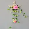 Colgante de pared de cinco estrellas colgante de pared simulado traje colgante de pared flor artificial de plástico cesta colgante decoración de pared interior pared interior decoración escolar Floricultura