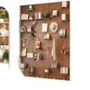 Madera Maciza Tablero de Agujeros Estante de Pared para Entrada Decoración de Partición para el Hogar Almacenamiento Pared Tablero Colgante de Pared Exhibidor