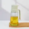 Tanque de aceite de vidrio para cocina doméstica de fábrica, botella rociadora, rociar hacia abajo, doble propósito, botella de aceite integrada, sellado de aceite sin goteo, tanque de aceite