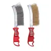 Cepillo de alambre para eliminar manchas para estufas domésticas y fondos de ollas, potente removedor de óxido y manchas, cepillo de limpieza de acero inoxidable para eliminar el óxido de las grietas