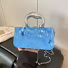 Bolso de Mano Cuadrado Pequeño Texturizado de Diseño Nicho Nuevo y Moderno Transfronterizo, Bolso Cruzado Casual Versátil de Moda para Mujer